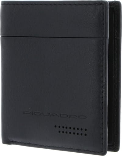PIQUADRO Leren Kaarthoes Urban Credit Card Holder RFID Nero Zwart