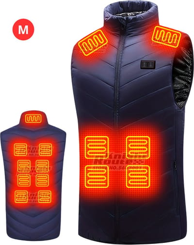 Livano Verwarmde Bodywarmer - Heated Vest - Elektrische Bodywarmer - Jas - Oplaadbaar - Heren - Blauw - Maat M