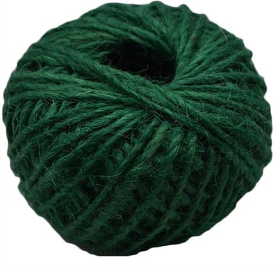 Jute Touw - Natuurlijk Garen - Decoratief Knutselen - Slijtvast Materiaal - 30 Meter - Groen