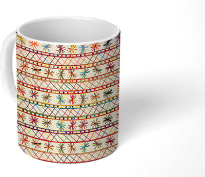 Mok - Koffiemok - Regenboog - Zuid-Amerika - Patronen - Mokken - 350 ML - Beker - Koffiemokken - Theemok