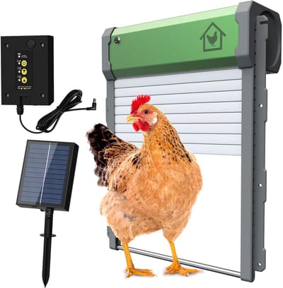 Automatische Kippenhuisdeur met Afstandsbediening en Lichtsensor
