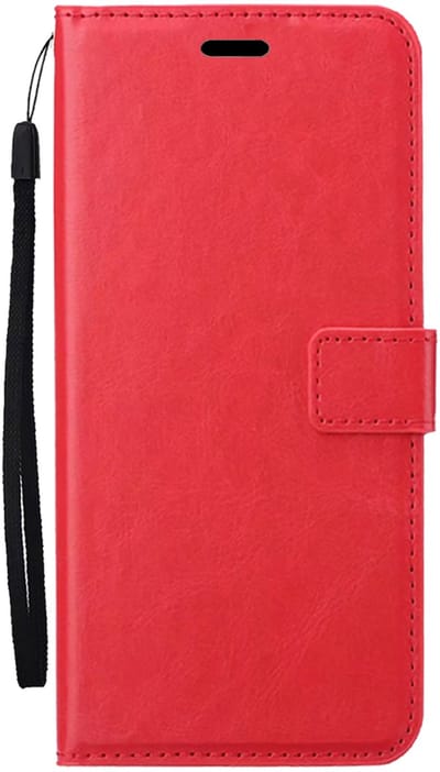 Hoesje Met Pasjeshouder - Geschikt voor Samsung Galaxy A57 - Luxe Bookcase Portemonee - Flip Case - Kunstleer Book Case - Flipcase - Book Cover - Walletcase - Portemonneehoes - Rood