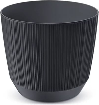 Prosperplast Ryfo - Bloempot - Moderne bloempot voor binnen en buiten - UV-bestendig - Antraciet ⌀ 88mm
