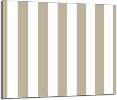 TMK ArtDeko Serie - Glazen Beschermplaat voor Fornuis - 60x52 - Strepen