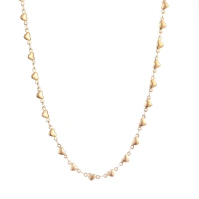 Go Dutch Label Collier bolle hartjes Gold N2226-2