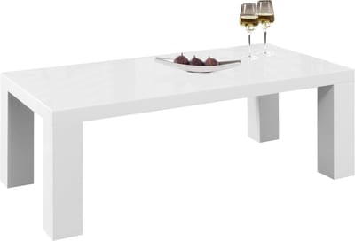 Salontafel Anita Wit - MDF - Vierkant - 120x60cm - Hoogte 40 cm