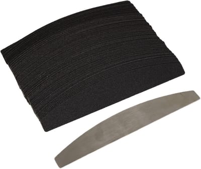 100st Wegwerp Nagelvijlen Set met Herbruikbare Metalen Houder voor Gel- en Natuurlijke Nagels