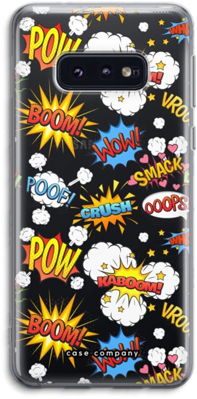 Case Company® - Hoesje geschikt voor Samsung Galaxy S10e hoesje - Pow Smack - Soft Cover Telefoonhoesje - Bescherming aan alle Kanten en Schermrand