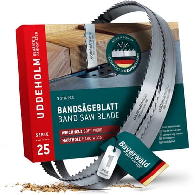 Lintzaagblad - Zaagband - Hout Bewerken - Geharde Tandpunten - 3380x25x0.5mm - Zilver