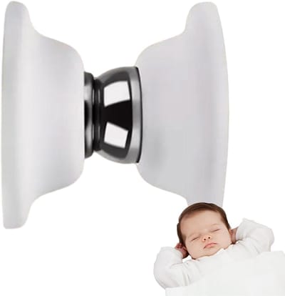Magnetische deurstopper - Deurhouder Wandbescherming - Deur Open Houden - Zacht Sluitsysteem - 7.8cm Lengte - Wit
