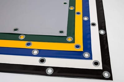 Vrachtwagenzeil PVC - Afdekzeil Robuust - Goederen Beschermen - Scheurvast Waterdicht - 6m x 2m - Antraciet