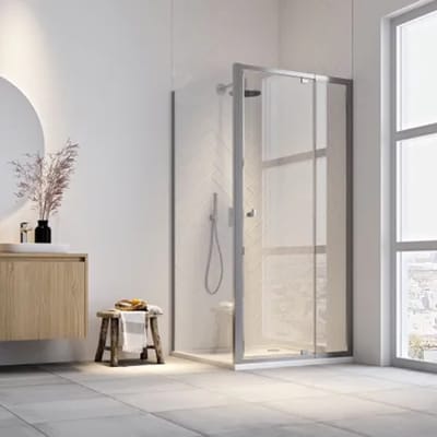 Sealskin - Douchedeur Hooked 90 X 200cm - Zilver Profiel - 6 Mm Helder Glas