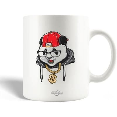 Mug - MANIACASE - Hiphop music panda - Céramique - 30cl - Compatible lave-vaisselle