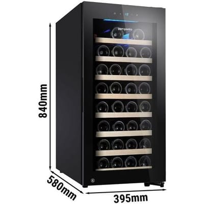 GGM Gastro Weinkühlschrank - 1 Klimazone - 100 Liter - max. 38 Flaschen
