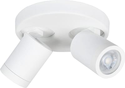 Opbouwspot Blane Zwart Metaal Rond GU10 2-voudig ⌀ 17cm