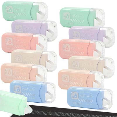 Set van 12 Lijmrollers voor Foto's, Dubbelzijdige Zelfklevende Scrapbooking Accessoires, Perfect voor Fotoalbums, Knutselen en Kantoorgebruik