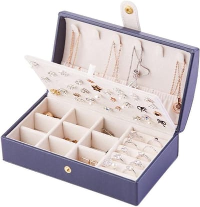 Sieradendoos - Juwelenhouder - Organiseren Sieraden - 40 Sleuven - 35x24x4cm - Zwart