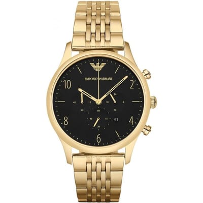 Emporio Armani AR1893 Beta herenhorloge met gouden chronograaf