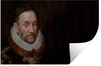 Muurstickers - Sticker Folie - Willem van Oranje - Schilderij - Oude meesters - Kunst - 30x20 cm - Plakfolie - Muurstickers Kinderkamer - Zelfklevend Behang - Zelfklevend behangpapier - Stickerfolie