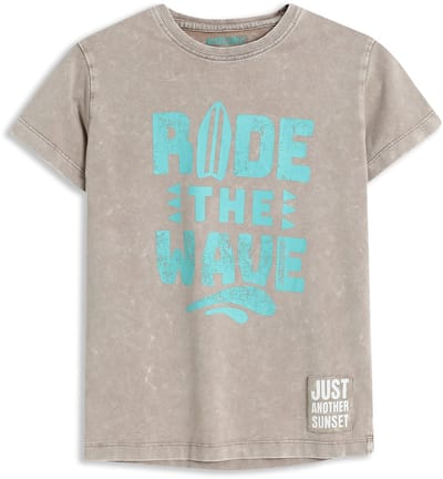 4PRESIDENT T-shirt jongens - Sand - Maat 92