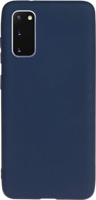 Solid hoesje Geschikt voor: Samsung Galaxy S20 Plus Soft Touch Liquid Silicone Flexible TPU Rubber - Oxford Blauw
