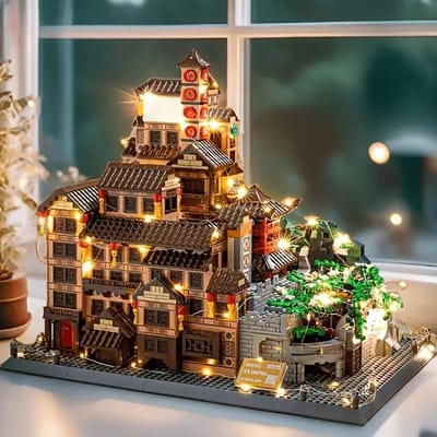 Hongyadong 3D Puzzel Bouwstenen 3680 Stukken Verbeeldingrijke Decoraties Plus Kamerdecoraties Verjaardag Valentijnsdag / Kerstmis / Kerstavond brown