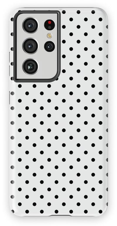 Polka Dots Hoesje Samsung Galaxy S21 Ultra | Geschikt Voor Mag | Stippen Design Backcover Samsung Galaxy S21 Ultra Mono Dots