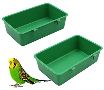 Multifunctionele Vogelkooi met Badkuip en Voederhuis voor Kleine Vogels
