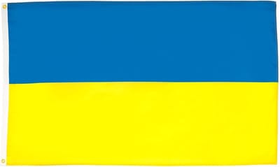 Scoby - Oekraïense Vlag - Ukrainian Flag - Oekraïne - 90x150cm - Original Colors - Strong Quality - Inclusief Bevestigingsringen