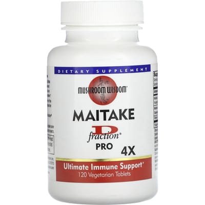 Maitake D-Fraction Pro 4X, Vegetarische Tabletten 120 Tabletten