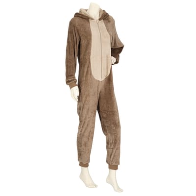 Dames beren onesie - S/M / Bruin
