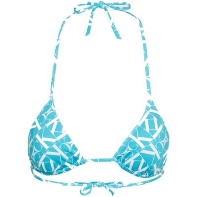 Calvin Klein Triangle Bikinitop dames Blauw dessin S/36