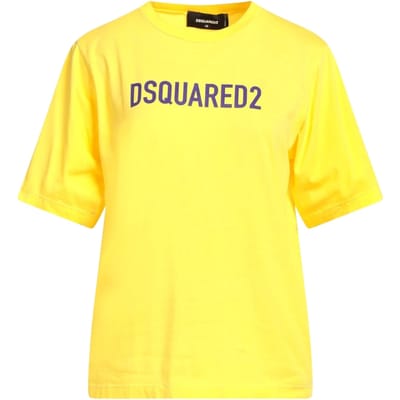 Dsquared2 Eco Dyed Easy Donkergeel T-shirt