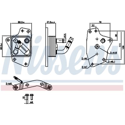Olie radiator NISSENS 91444
