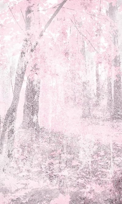 Fotobehang - Pink Forest Abstract 150x250cm - Vliesbehang