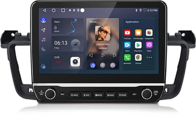 Junsun Android 15 Autoradio Geschikt voor Peugeot 508 2011-2018,2GB+64GB, Draadloze CarPlay, DAB+, GPS-Navigatie, Bluetooth, 10.1-inch Touchscreen, WIFI, DSP, Quad-core processor