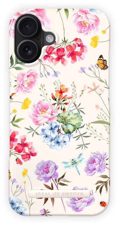 iDeal of Sweden Printed Case geschikt voor Apple iPhone 16 Flower Forever