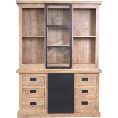Starfurn - Vitrinekast Noa - Bruin - 45x160x220 cm