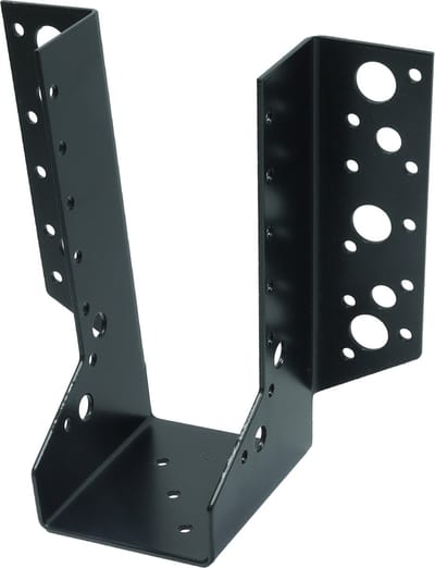 Raveeldrager Zwart Verzinkt voor 6.3 x 17.5 cm Balken | Per Stuk