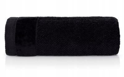 Vito Badhanddoek 70x140cm Zwart - 100% Katoen, Dik & Absorberend