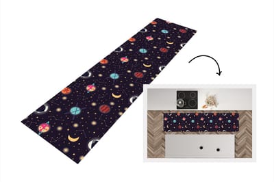 Keukenloper - Loper keuken - Space - Zodiac - Sterren - Design - Heelal - 200x50 cm - Keukenloper vinyl