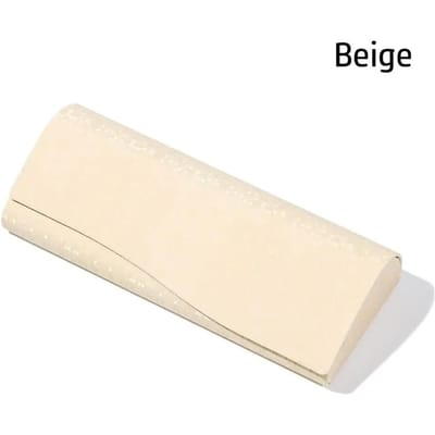 Mode Drukbestendig Draagbaar Brillenetui Waterdicht Retro Glanzend Myopie Brillenetui Oog Opbergdoos Zonnebril Doos white
