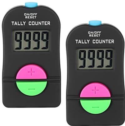 Digitale Handteller voor Golf - 0-9999, 2 Stuks, Elektronisch en Handmatig