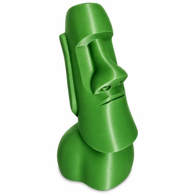Moai Beeld Spaarpot - Design Piggy Bank - Decoratieve Geldpot Voor Kinderen En Volwassenen - Modern Paaseiland Beeld - Unieke Cadeau Ideeën - 15 X 13 X 22 CM - Groen