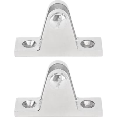 2 stuks Topdek Scharnierbevestiging 90 Graden 316 Roestvrij Staal Dekscharnier Fittingen voor Boot RV Jacht Speedboot white