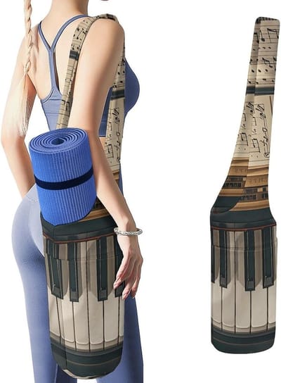 Canvas Yogamat Tas - Gymtas Pilates Tas - Sportbenodigdheden Opbergen - Grote Capaciteit Compartimenten