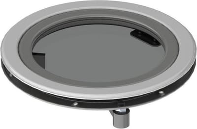 Vetus patrijspoort PQ51, RVS, smoke