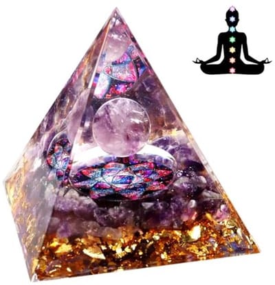 Chakra-stenen Orgoniet Piramide voor Meditatie en Woondecoratie