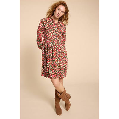 White Stuff Everly Jersey Shirt Dre Pink Printed Size: 8 REGULAR | Shirt Dresses Outlet | Dames | Roze