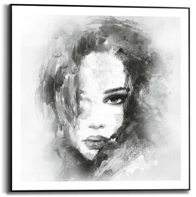 Schilderij Vrouw - 50 x 50 - Hout - REINDERS
